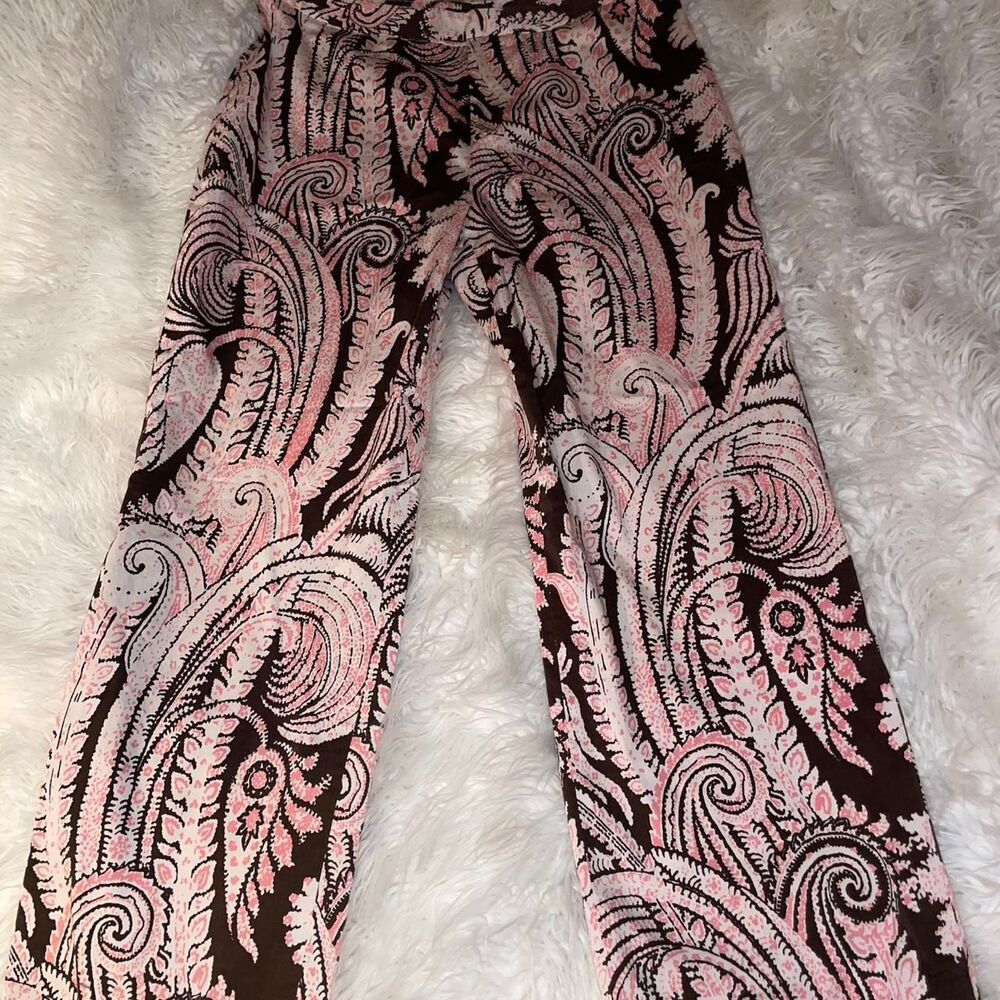 Women's Pink and Brown Trousers